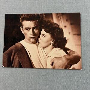 James Dean Vintage 4x6 Sepia Photo Postcard The James Dean Foundation